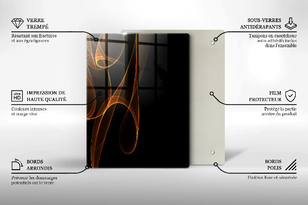 Üveg vágódeszka Zöld zöldségek