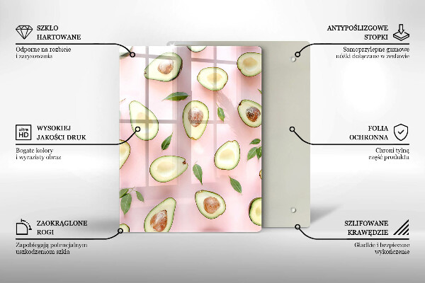 Üveg vágódeszka Gyümölcsök és zöldségek