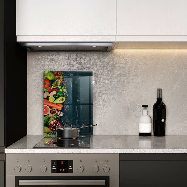 Üveg vágódeszka Gyümölcsök és zöldségek