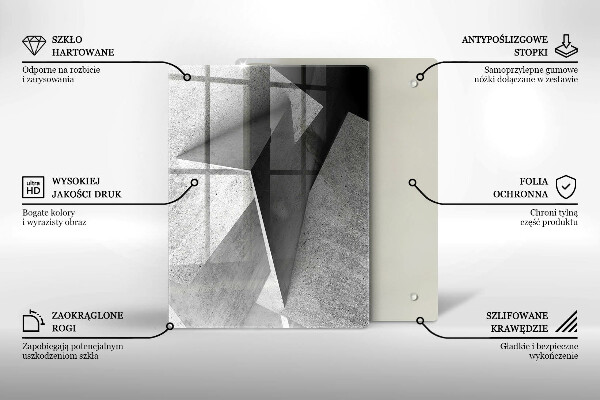 Üveg vágódeszka Fa textúra