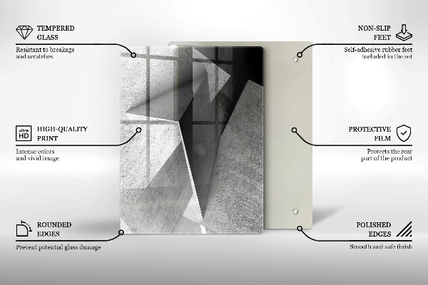 Üveg vágódeszka Fa textúra