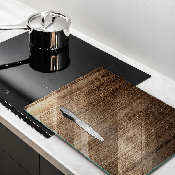 Üveg vágódeszka Fa textúra