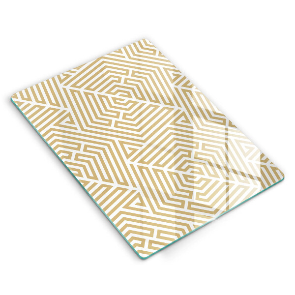 Üveg vágódeszka Geometriai vonalak