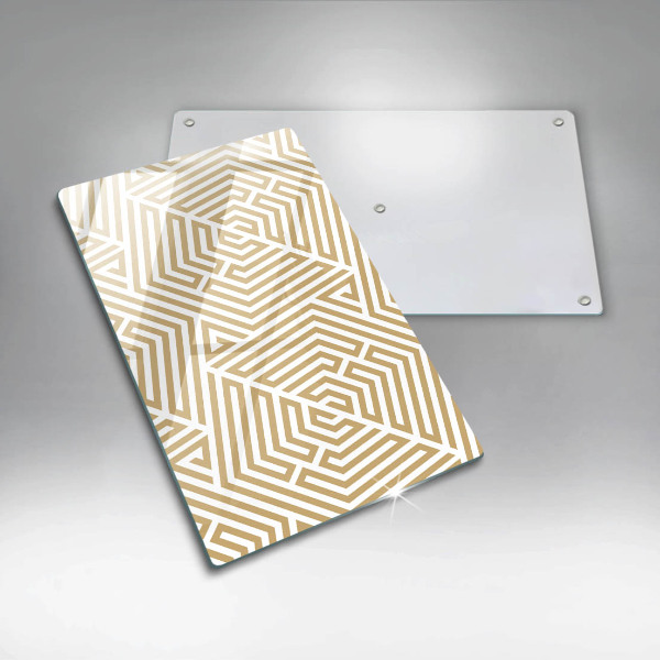 Üveg vágódeszka Geometriai vonalak