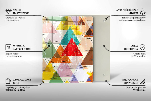 Üveg vágódeszka Színes égbolt