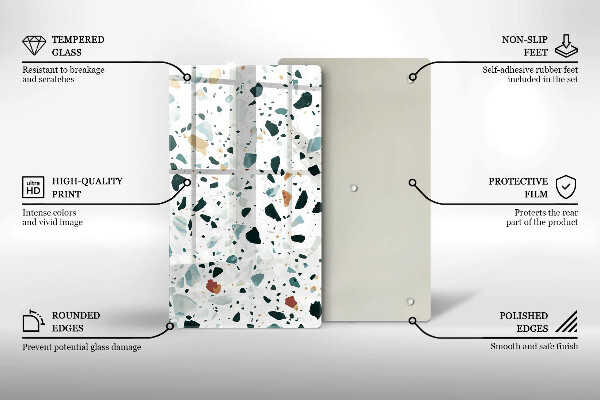 Üveg vágódeszka Könnyű kőedény