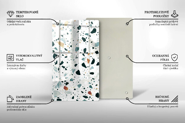 Üveg vágódeszka Könnyű kőedény