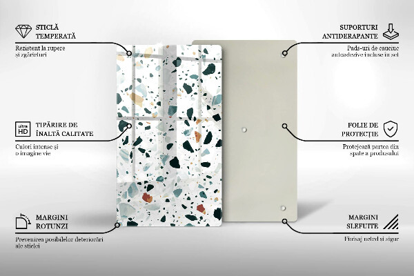 Üveg vágódeszka Könnyű kőedény