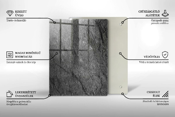 Üveg vágódeszka Tenger víz hullámai