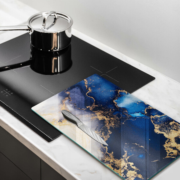 Üveg vágódeszka Elegáns háttér és arany