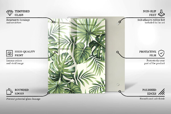 Üveg vágódeszka Téli díszek