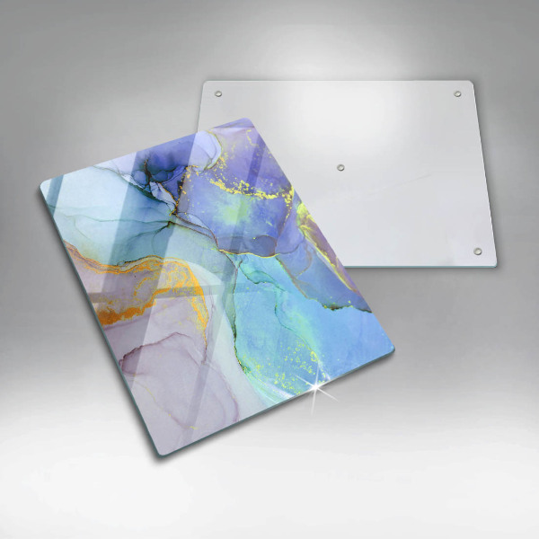 Üveg vágódeszka Repedt arany kő