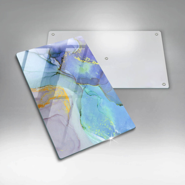 Üveg vágódeszka Repedt arany kő