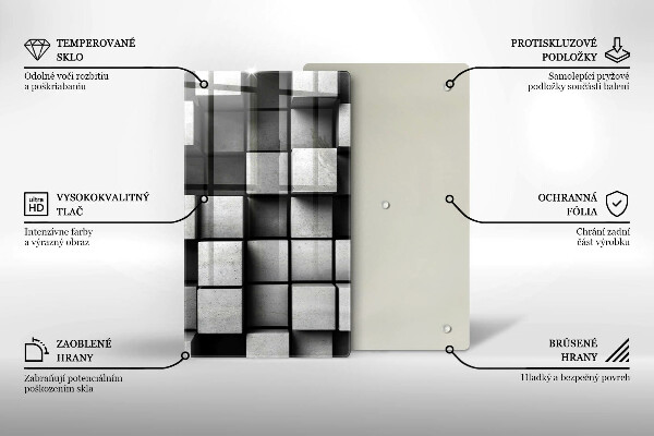 Üveg vágódeszka 3D geometriai háttér