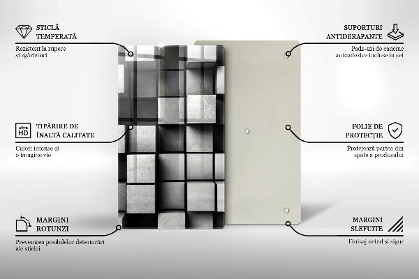 Üveg vágódeszka 3D geometriai háttér
