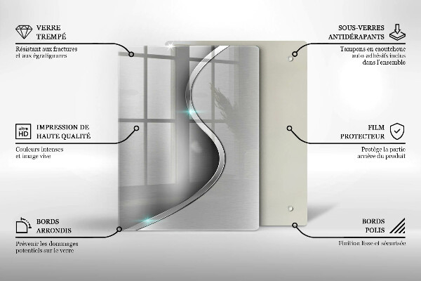Üveg vágódeszka 3D geometriai háttér
