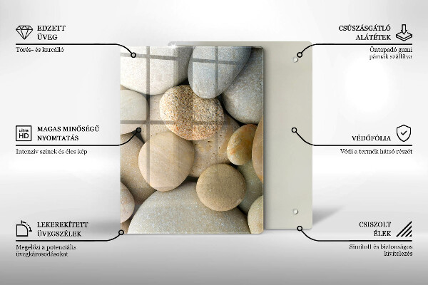 Üveg vágódeszka Absztrakt arany vonalak