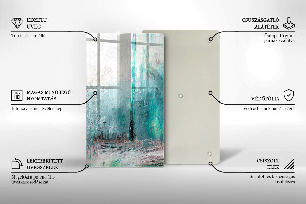 Üveg vágódeszka Festék absztrakciós háttér