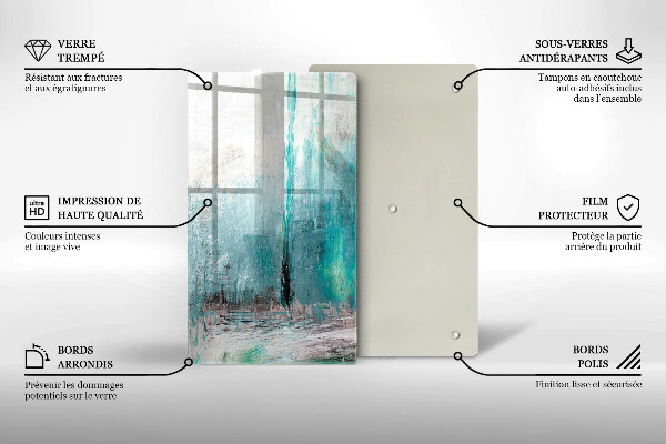 Üveg vágódeszka Festék absztrakciós háttér