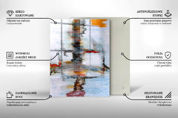 Üveg vágódeszka Festék absztrakciós háttér