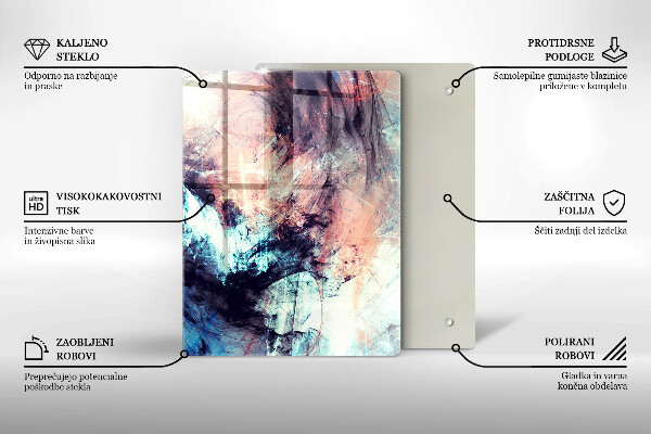 Üveg vágódeszka Dekoratív kőedény