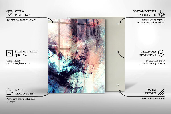 Üveg vágódeszka Dekoratív kőedény