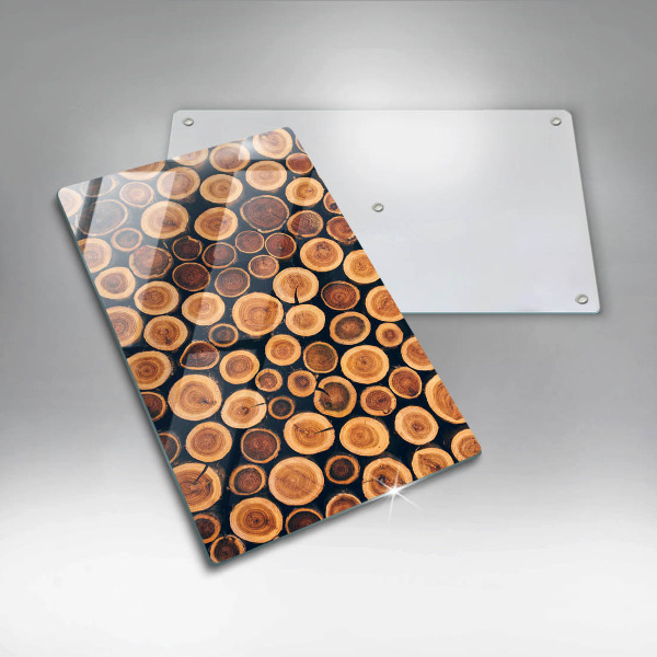 Üveg vágódeszka Fa tuskók