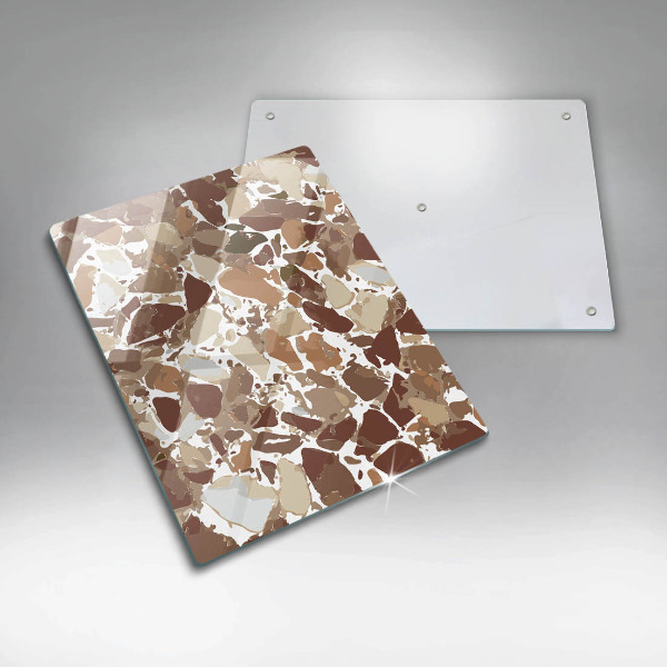 Üveg vágódeszka Kő díszítő foltok