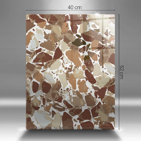 Üveg vágódeszka Kő díszítő foltok