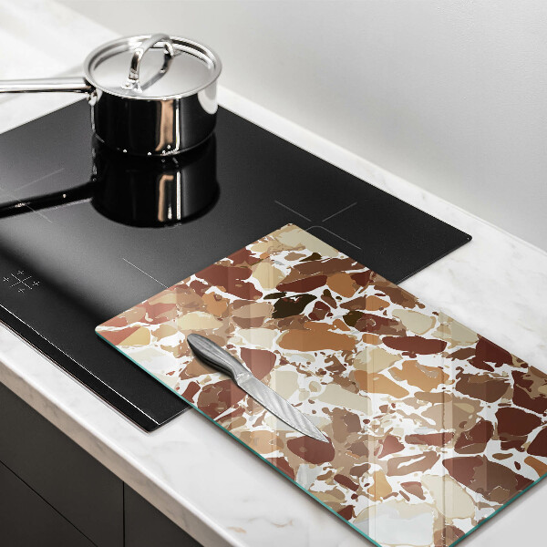 Üveg vágódeszka Kő díszítő foltok