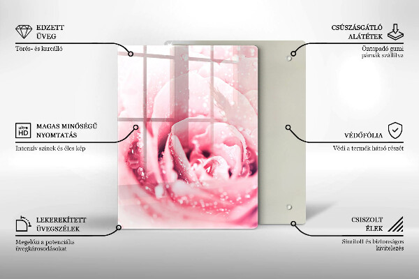Üveg vágódeszka Kő díszítő foltok