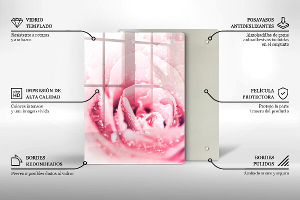Üveg vágódeszka Kő díszítő foltok