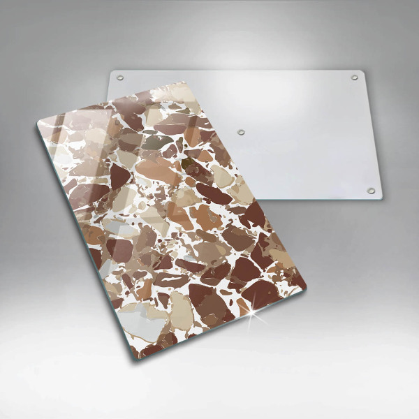 Üveg vágódeszka Kő díszítő foltok