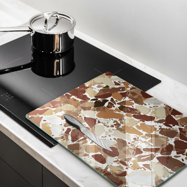 Üveg vágódeszka Kő díszítő foltok