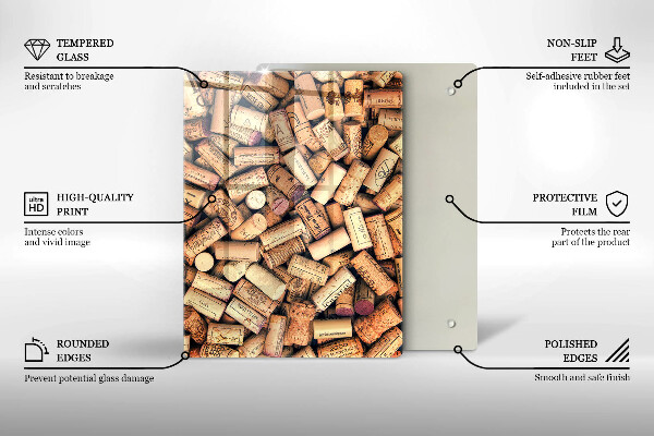 Üveg vágódeszka Fűszeres kanalak