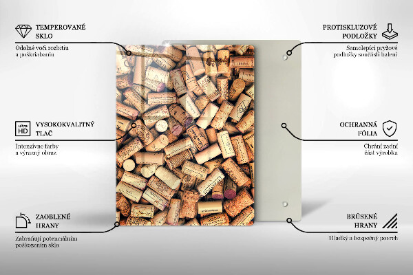 Üveg vágódeszka Fűszeres kanalak