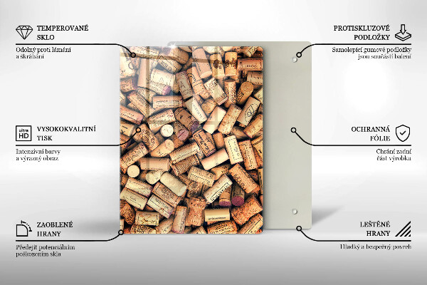Üveg vágódeszka Fűszeres kanalak