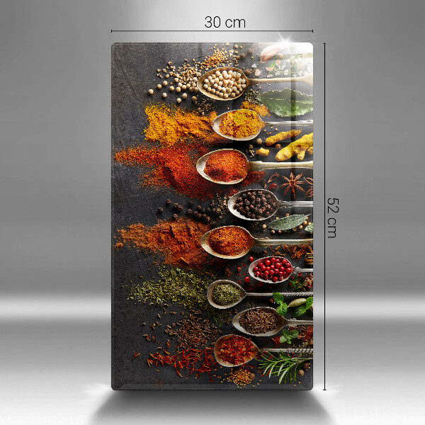 Üveg vágódeszka Fűszeres kanalak