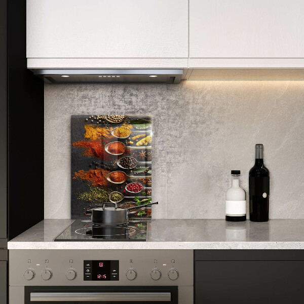 Üveg vágódeszka Fűszeres kanalak