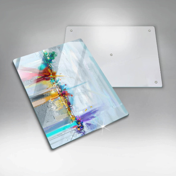 Üveg vágódeszka Festett absztrakció