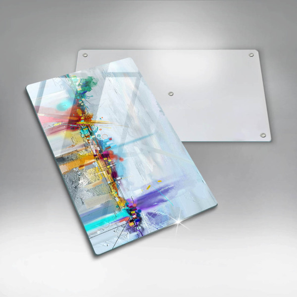 Üveg vágódeszka Festett absztrakció