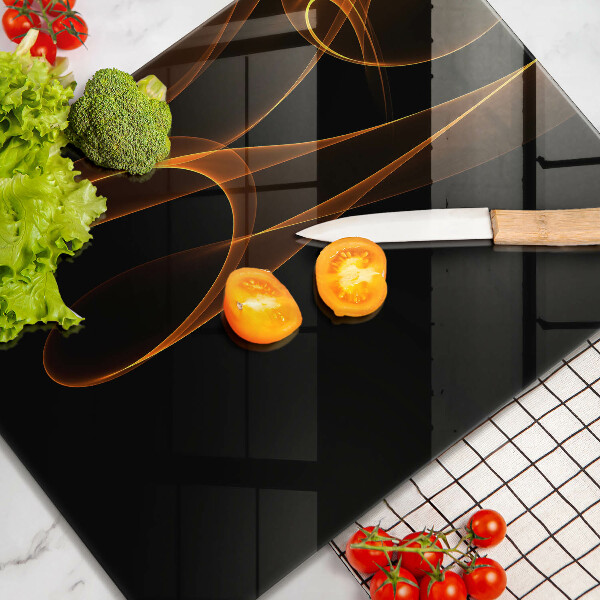 Üveg vágódeszka Absztrakt vonalak