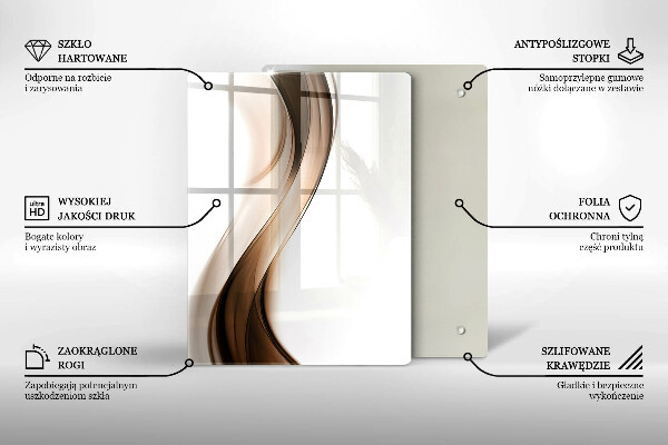 Üveg vágódeszka Absztrakt vonalak