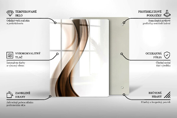 Üveg vágódeszka Absztrakt vonalak