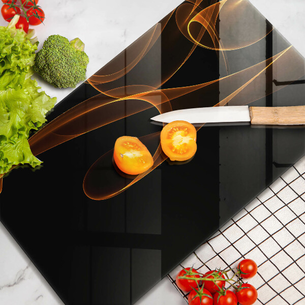 Üveg vágódeszka Absztrakt vonalak