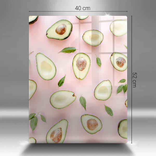 Üveg vágódeszka Avokádó minta