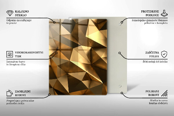 Üveg vágódeszka Avokádó minta