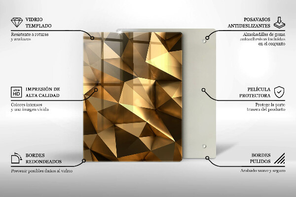 Üveg vágódeszka Avokádó minta