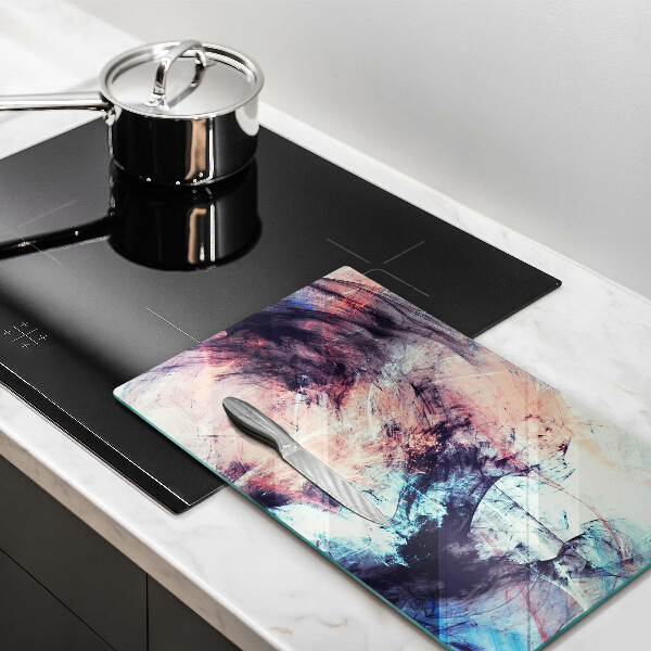 Üveg vágódeszka Festett absztrakció