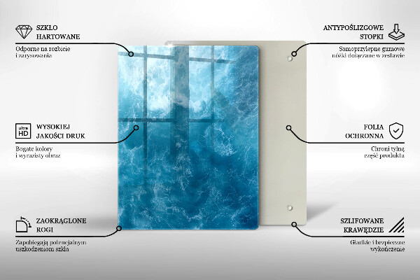 Üveg vágódeszka Festék absztrakció